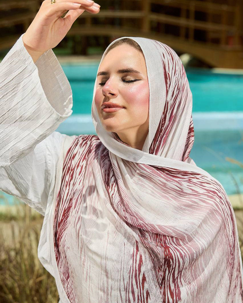 Printed Sponge Scarf Ovia