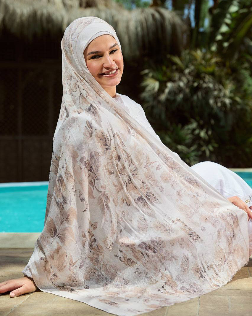 Printed Sponge Scarf Yuna