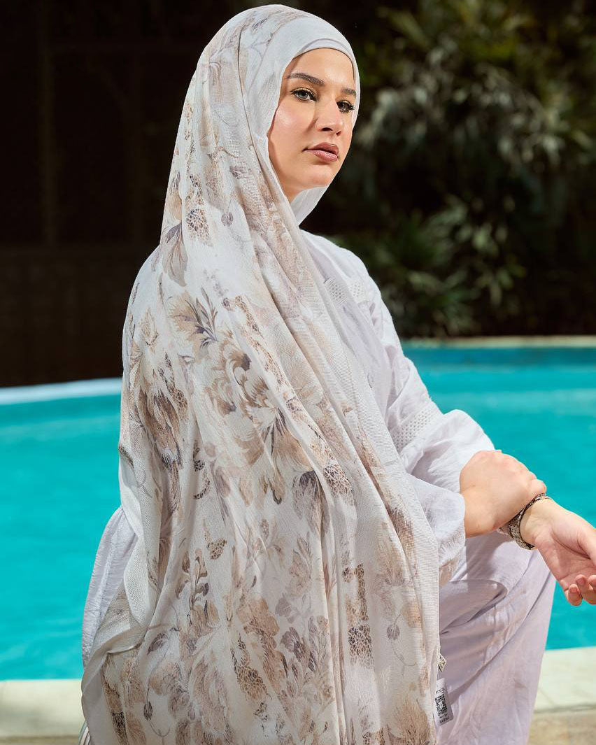 Printed Sponge Scarf Yuna