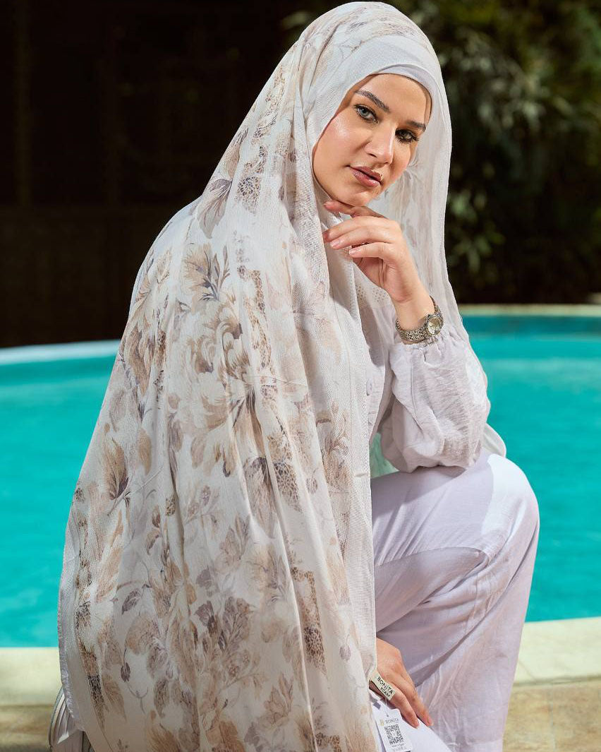 Printed Sponge Scarf Yuna