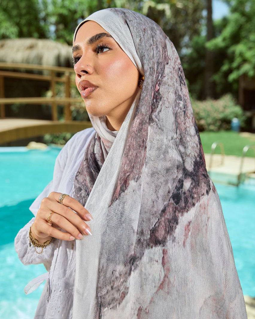 Printed Sponge Scarf Dela
