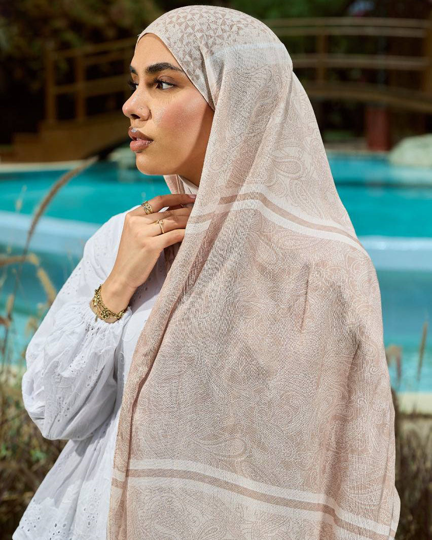 Printed Sponge Scarf Cora