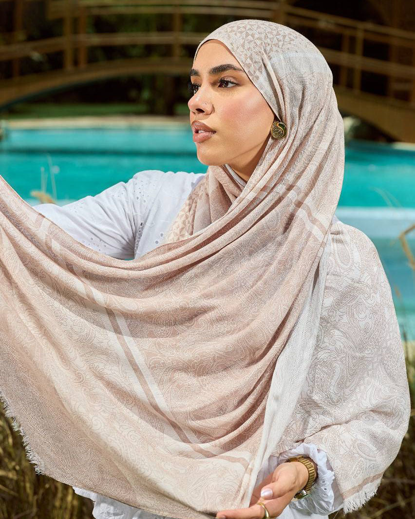Printed Sponge Scarf Cora