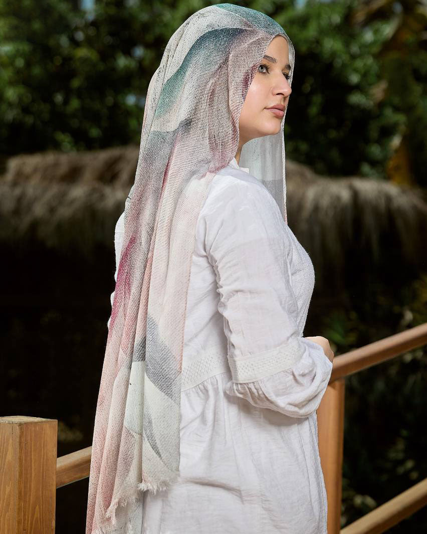 Printed Sponge Scarf Bina