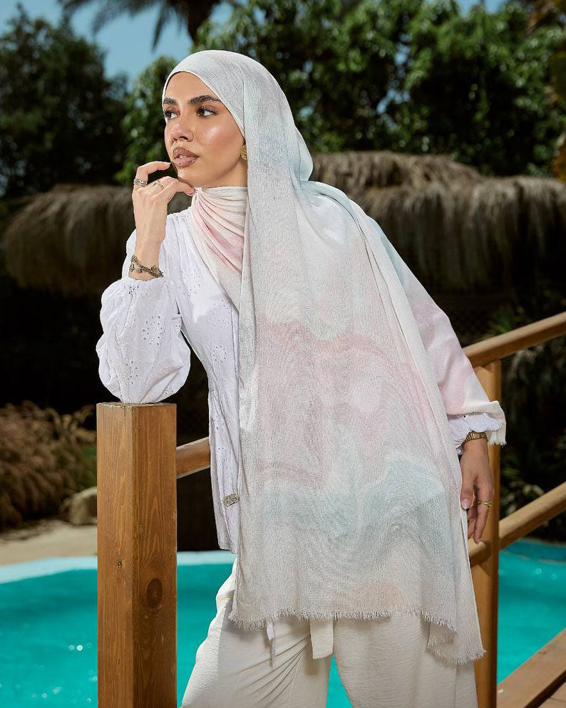 Printed Sponge Scarf Eira