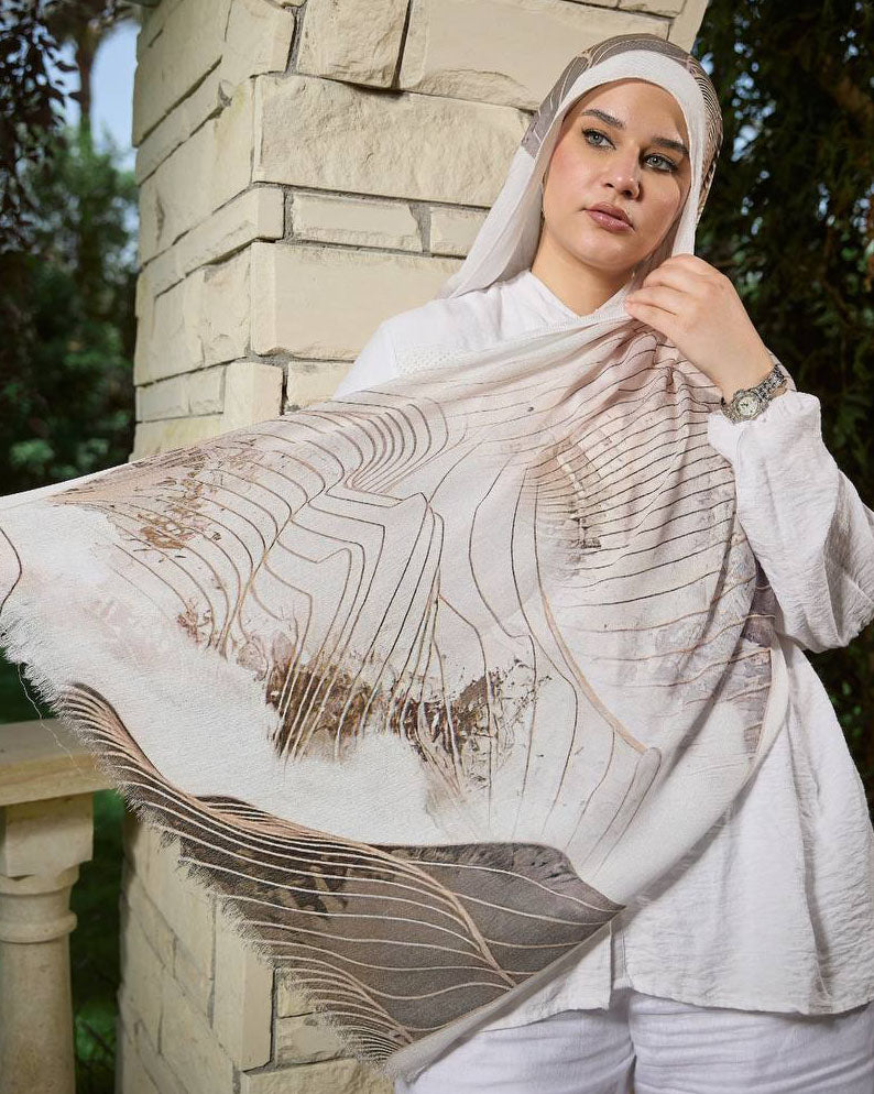 Printed Sponge Scarf Fina