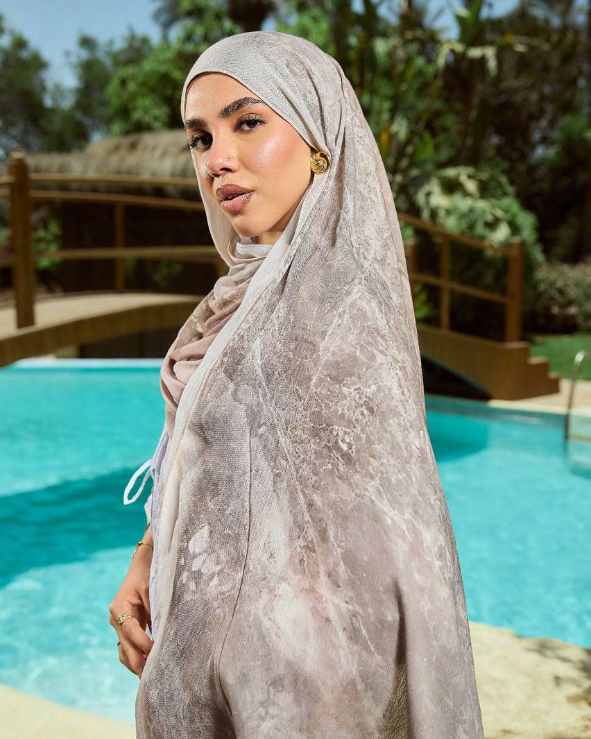 Printed Sponge Scarf Hina