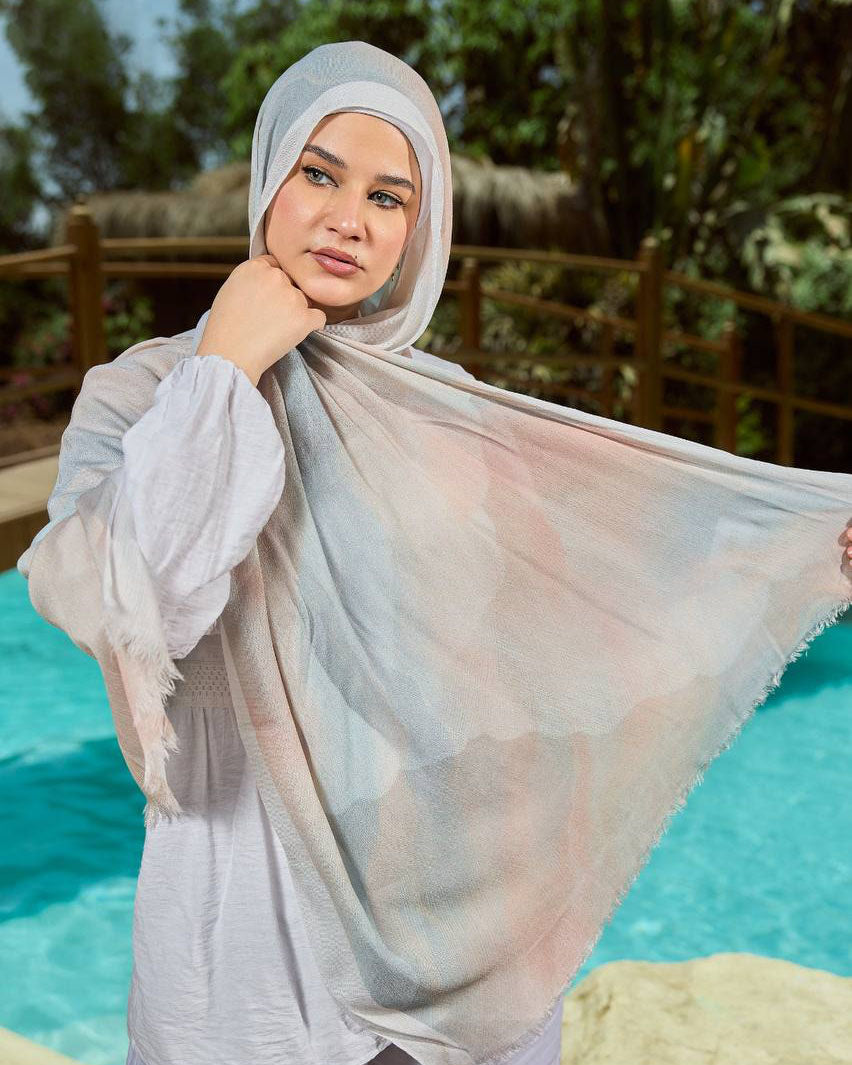 Printed Sponge Scarf Iona
