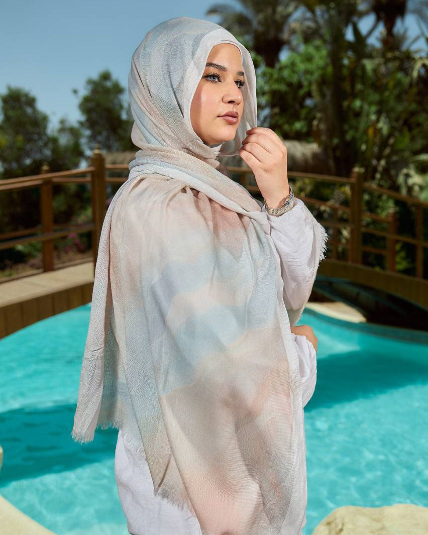Printed Sponge Scarf Iona
