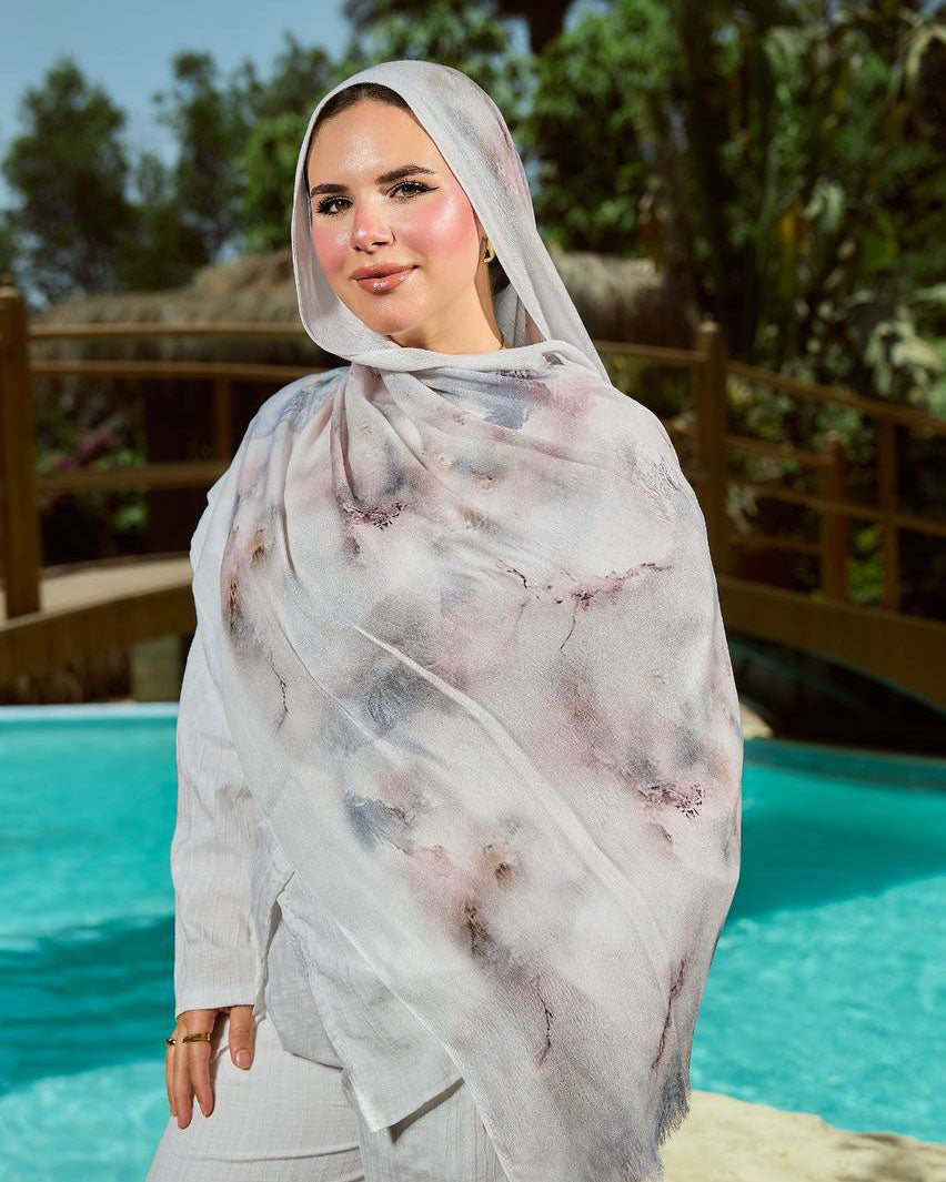 Printed Sponge Scarf Jora