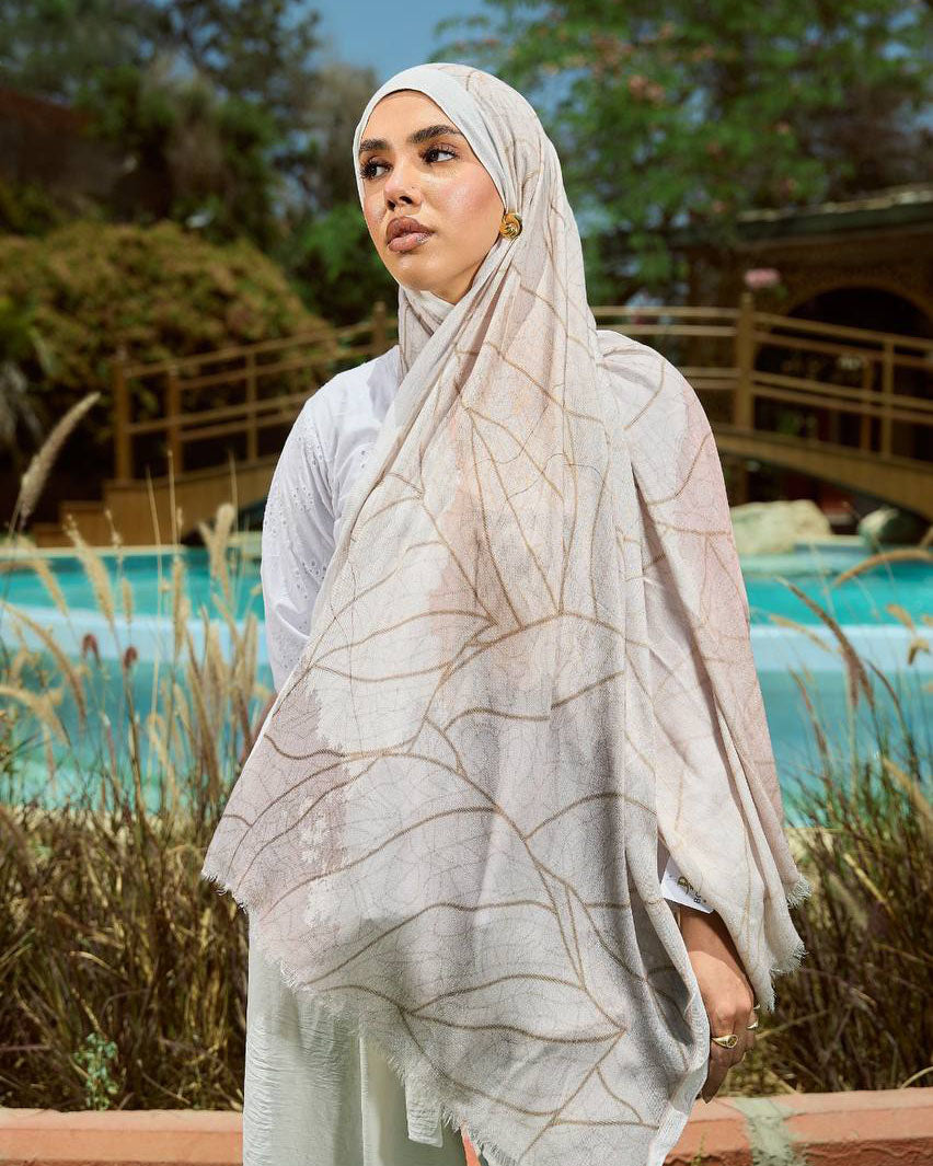 Printed Sponge Scarf Pina