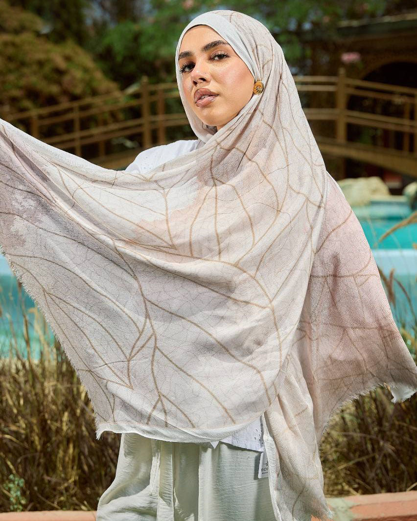 Printed Sponge Scarf Pina