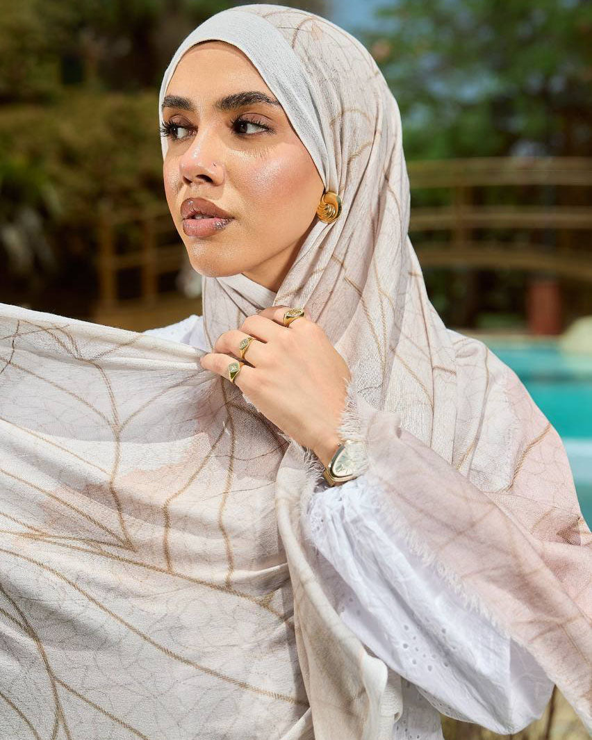 Printed Sponge Scarf Pina