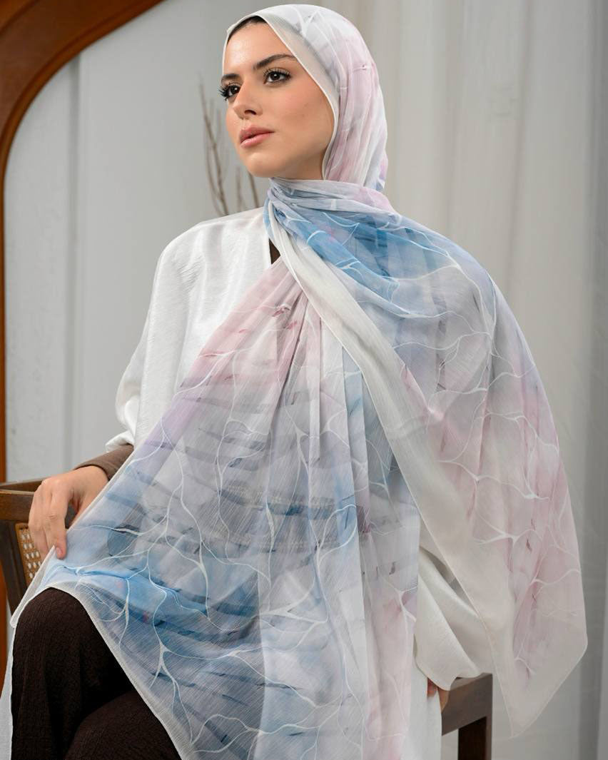 Relyra Printed Dubetta Chiffon