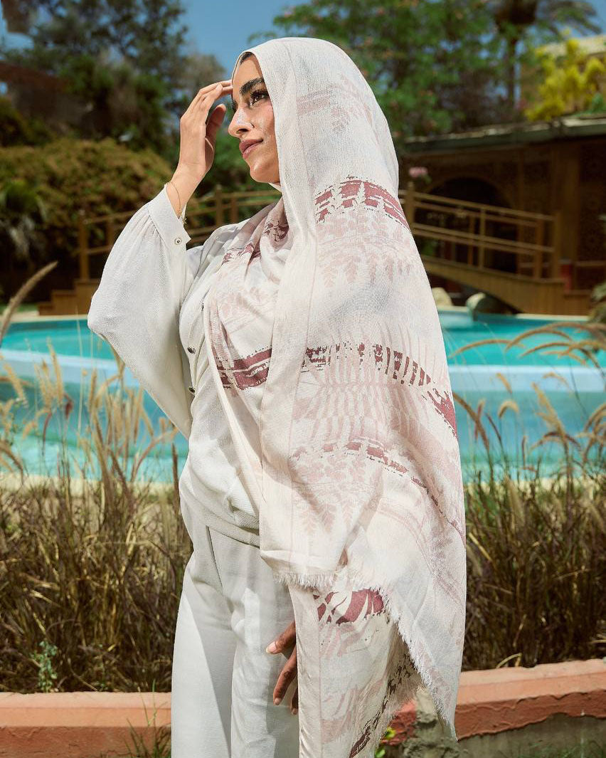 Printed Sponge Scarf Vela