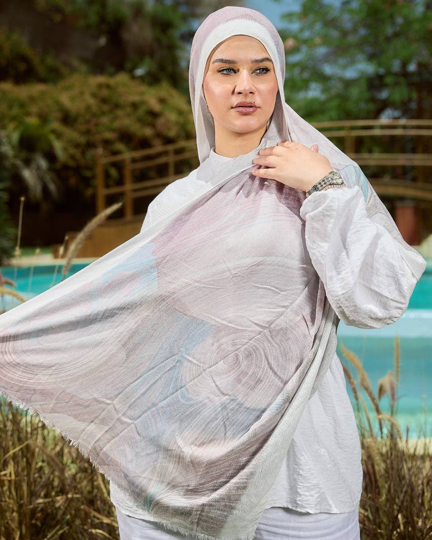 Printed Sponge Scarf Yara