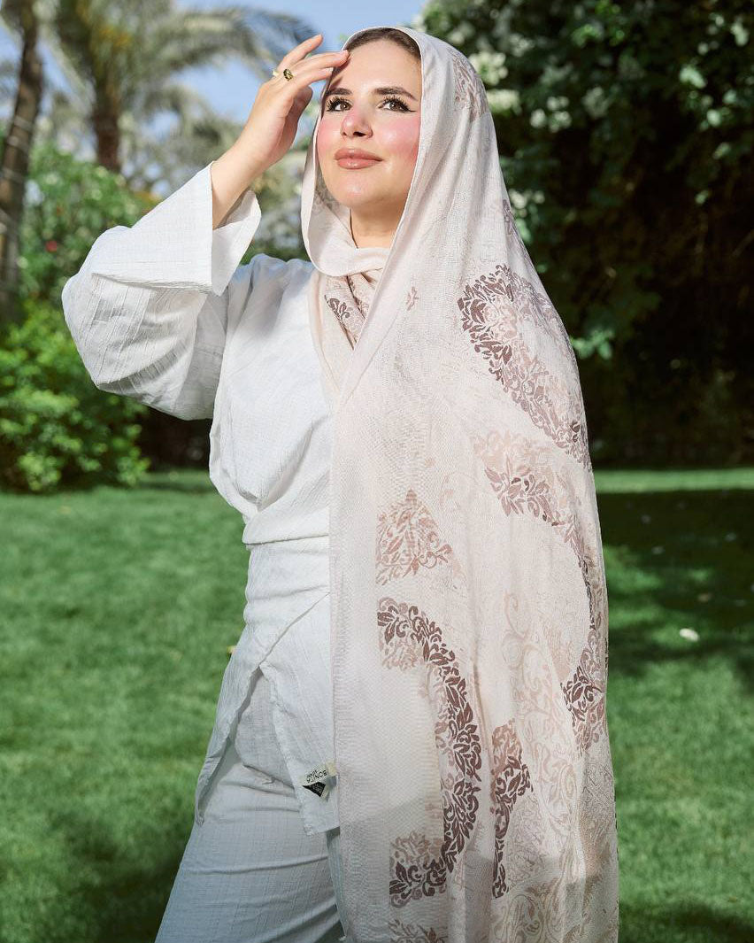 Printed Sponge Scarf Zora