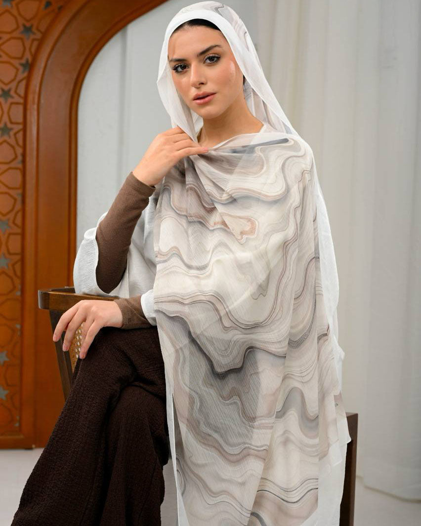 Xelyra Printed Dubetta Chiffon