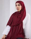 Crystal Bandana Hijab Dark Red