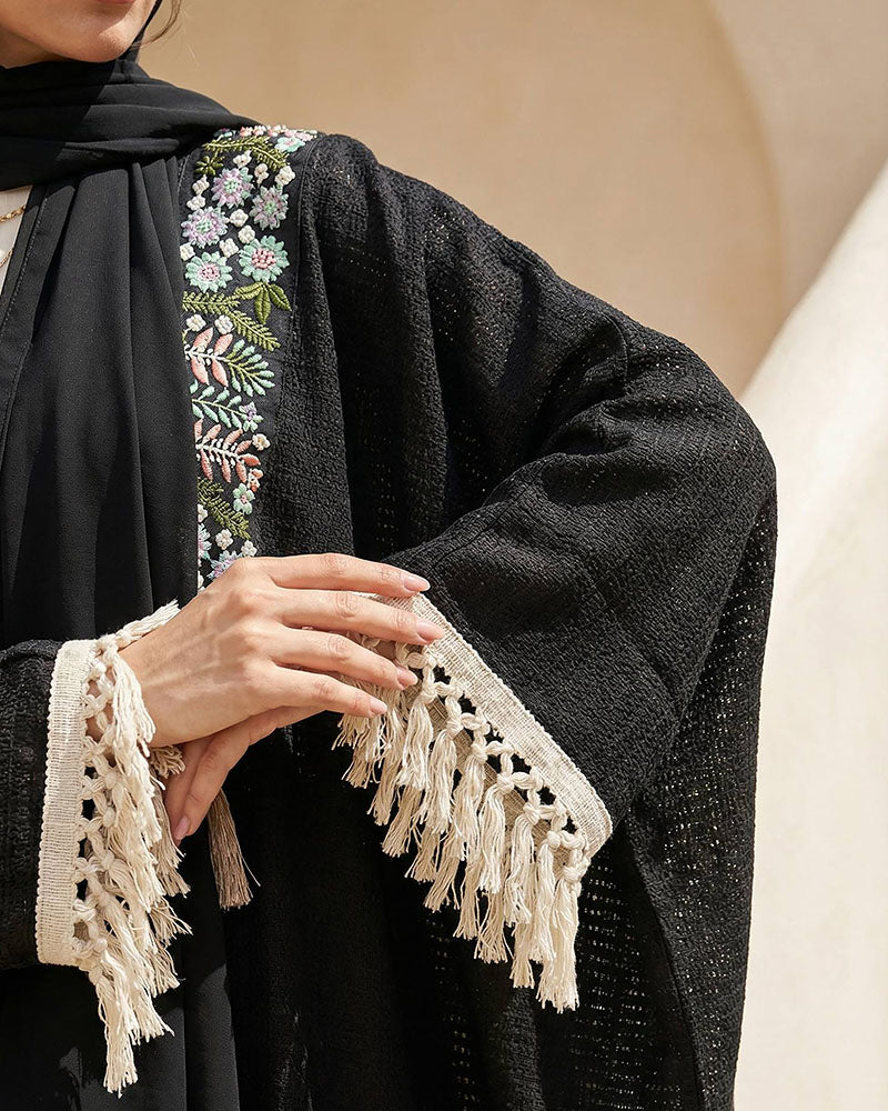 Bohemian Jacquard Linen Kaftan