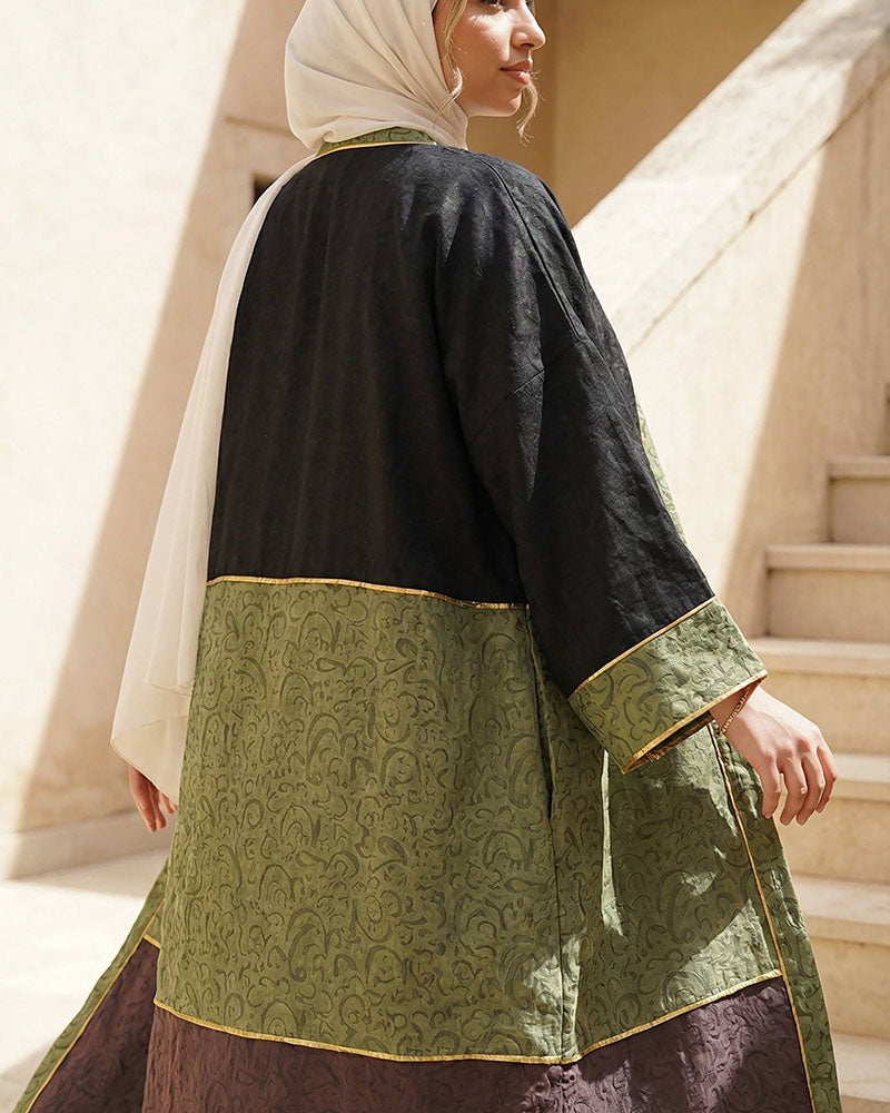 Arabian Harmony Linen Kaftan