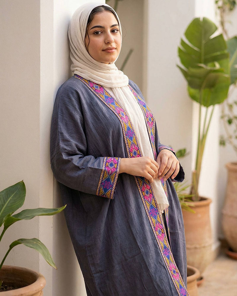 Aztec Breeze Linen Kaftan